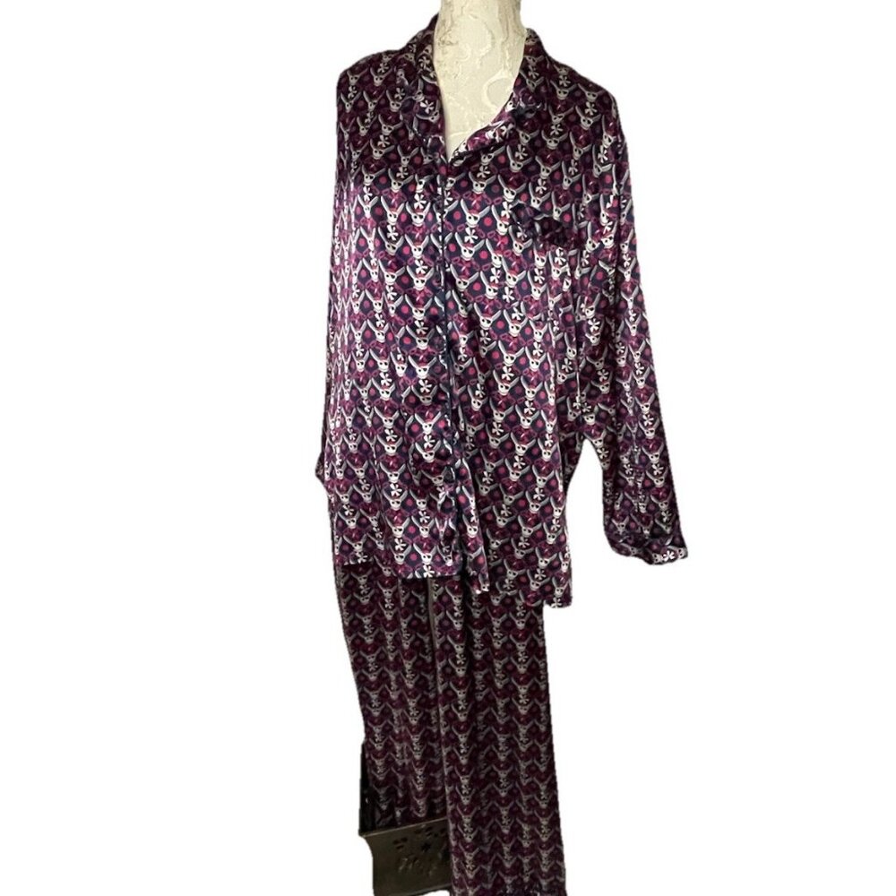 Victoria's Secret sz XL Pirate Bunny 2 Piece Pajamas Silky Intimate Sleep Wear